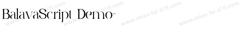 BalavaScript Demo字体转换